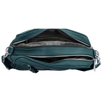 Dámská crossbody kabelka tmavě zelená - Paolo bags Tselmega