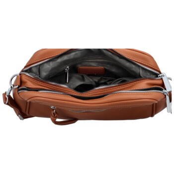 Dámská crossbody kabelka hnědá - Paolo bags Tselmega