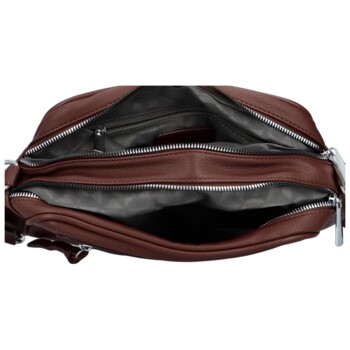Dámská crossbody kabelka coffee - Paolo bags Tselmega