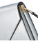 Luxusní kožená crossbody kabelka stříbrná - ItalY Wien