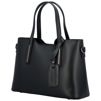 Menší kožená kabelka černá - ItalY Alex New