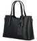 Menší kožená kabelka černá - ItalY Alex New