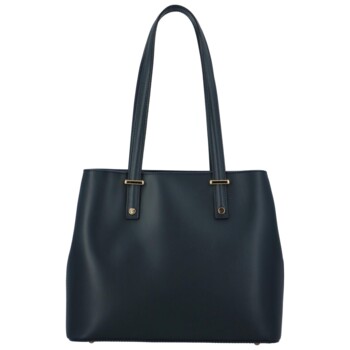 Exkluzivní dámská kožená kabelka tmavě modrá - ItalY Logistilla New