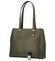 Exkluzivní dámská kožená kabelka khaki - ItalY Logistilla New
