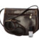 Dámská kožená crossbody kabelka tmavě hnědá - Delami Elrosa