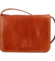 Dámská kožená crossbody koňaková - Delami Vera Pelle Satyrana