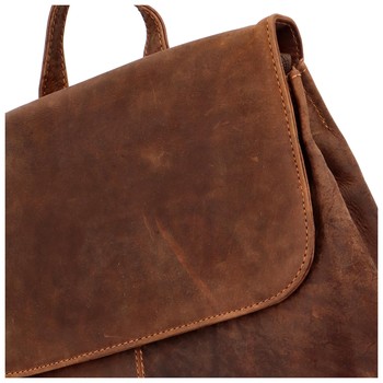 Pánský kožený batoh hnědý - Greenwood Alan