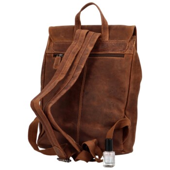 Pánský kožený batoh hnědý - Greenwood Alan