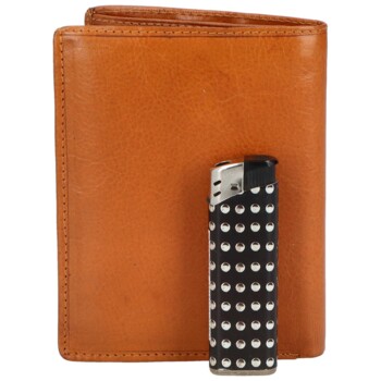 Pánská kožená peněženka koňaková - Delami Adare