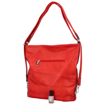 Dámská kabelka batoh červená - Romina Jaylyn