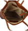 Dámská kožená kabelka přes rameno hnědá - ItalY Nooxies