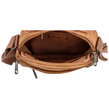 Pánská crossbody brašna camel - Enrico Benetti Douqen