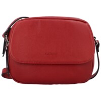 Dámská kožená crossbody kabelka vínová - Katana Yeiny
