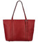 Dámská kožená kabelka přes rameno červená - Katana Nuilia
