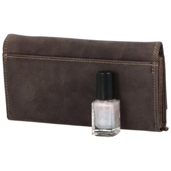 Dámská kožená peněženka tmavě hnědá - Wild Jadrrien