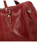 Cestovní kožená taška tmavě červená - ItalY Homer