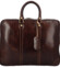 Kožená business taška tmavě hnědá - Delami Vera Pelle Paolo
