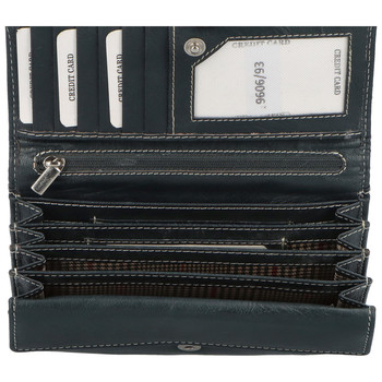 Kožená peněženka tmavě modrá - Tomas Mayana