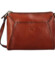 Dámská kožená crossbody kabelka hnědá - Katana Baylei