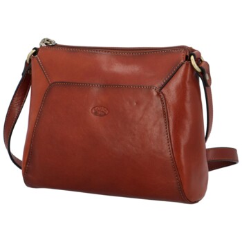 Dámská kožená crossbody kabelka hnědá - Katana Baylei