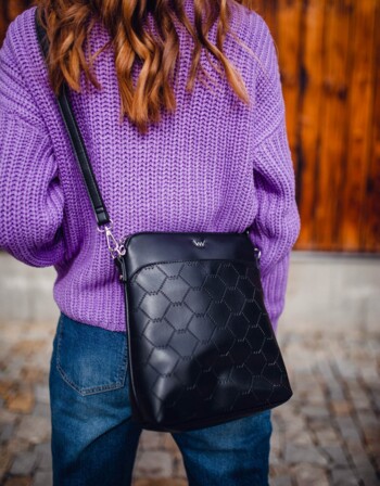 Dámská crossbody kabelka černá - Vuch Lorca