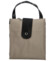 Velká moderní nákupní taška tmavě béžová - SendiDesign Milenium