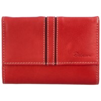 Dámská kožená peněženka červená - Delami Elaya