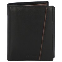 Pánská kožená peněženka černo/hnědá - Delami Elain