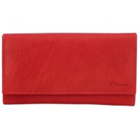 Dámská kožená peněženka červená - Delami Otilia