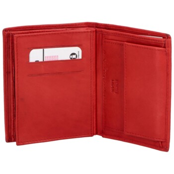 Pánská kožená peněženka červená - Delami 8702