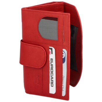 Kožená peněženka červená - Delami Esperanza