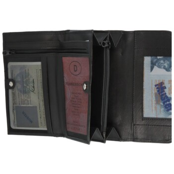 Kožená peněženka černá - Delami Esperanza