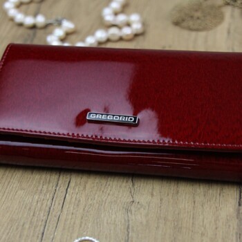 Dámská kožená peněženka červená - Gregorio Bernees