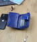 Dámská kožená malá peněženka modrá - Gregorio Manuella