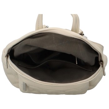 Dámský městský batoh světle béžový - David Jones Uniqum