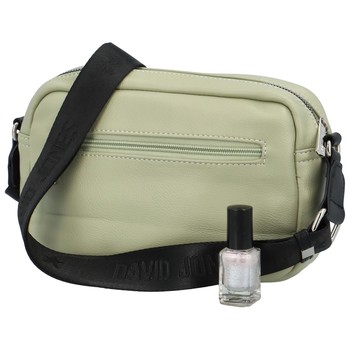 Dámská crossbody kabelka bledě zelená - David Jones Karill