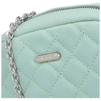 Dámská crossbody kabelka mentolově zelená - David Jones Audrey
