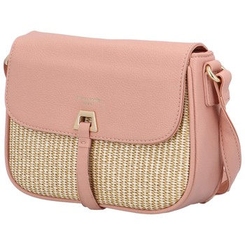 Dámská crossbody kabelka růžová - David Jones Flou