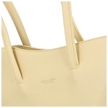 Dámská kabelka přes rameno světle žlutá - DIANA & CO Barbarra