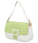 Dámská kabelka přes rameno bílo zelená - DIANA & CO Kombes