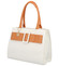 Dámská kabelka přes rameno bílo oranžová - DIANA & CO Kombus