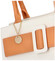 Dámská kabelka přes rameno bílo oranžová - DIANA & CO Kombus