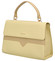 Dámská kabelka do ruky světle žlutá - DIANA & CO Perforny