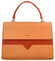 Dámská kabelka do ruky meruňkově oranžová - DIANA & CO Perforny