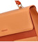 Dámská kabelka do ruky meruňkově oranžová - DIANA & CO Perforny