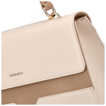 Dámská kabelka do ruky světle béžová - DIANA & CO Perforny