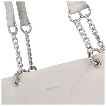 Dámská kabelka přes rameno světle šedá - DIANA & CO Glandys