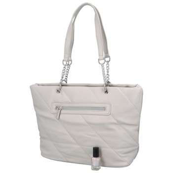 Dámská kabelka přes rameno světle šedá - DIANA & CO Glandys