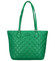 Dámská kabelka přes rameno sytě zelená - David Jones Uniqua