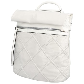 Dámský městský batoh kabelka bílý - Maria C Exlov